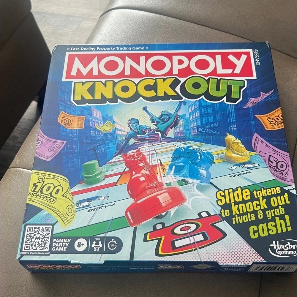 Monopoly Knock Out Board Game-new